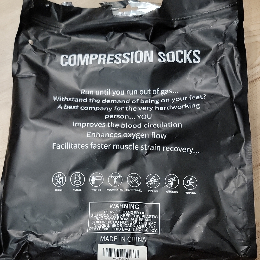 Men's/Womens Compression Multicolor Socks Set - Picture 3 of 3